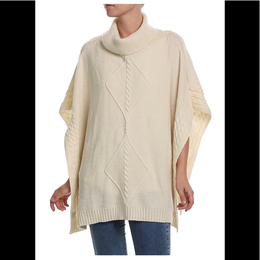 NWT - Cable Knit Poncho.
